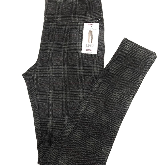 NWT Tahari Window Pane Glen Plaid Leggings - Picture 5 of 5